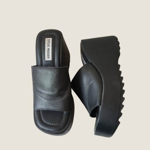 Steve Madden Black Platform