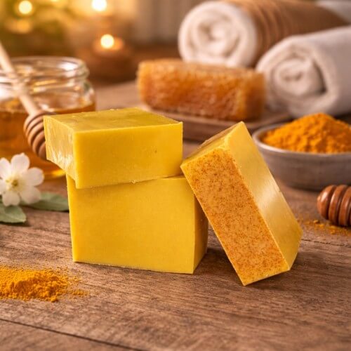 Turmeric & honey glow soap
