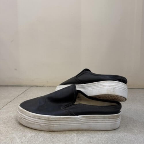 Woolworths black slip-on sneaker