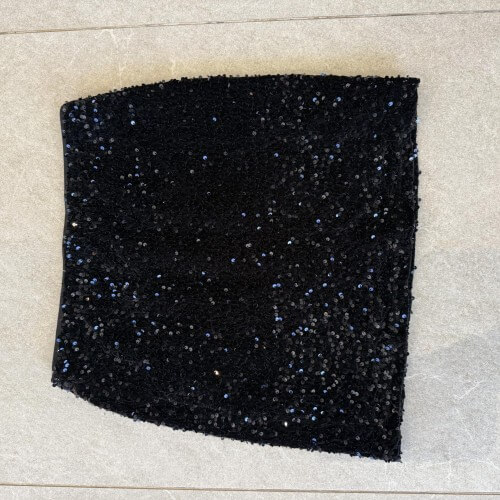 New Look Sequin Black Skirt